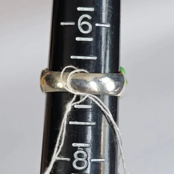 Barse Sterling Silver 925 Bezel Set Blue & Green Turquoise Coral Ring Size 7 - Picture 6 of 8